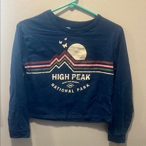 Epic Threads Blue & White Long Sleeve Tee